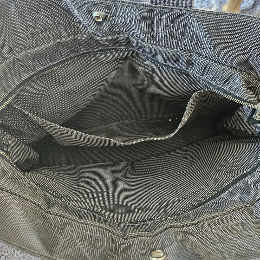 Hermes Canvas Tote Bag with Hermes Matching Wallet - Picture 10 of 16